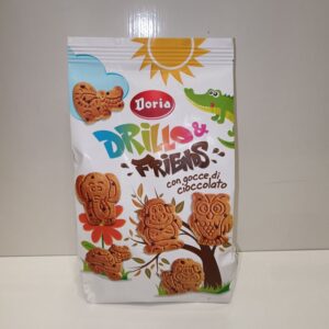 Omlós keksz csokoládé darabokkal