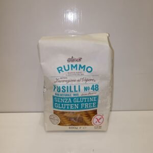 Gluténmentes fusilli tészta rizs-és kukorica liszttel