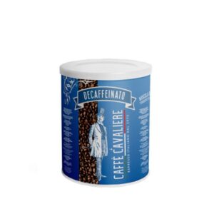 Caffe Cavaliere koffeinmentes őrölt kávé fémdobozban 250g