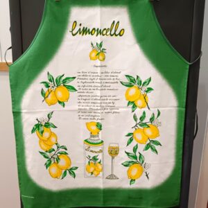 Kötény limoncello mintás zöld